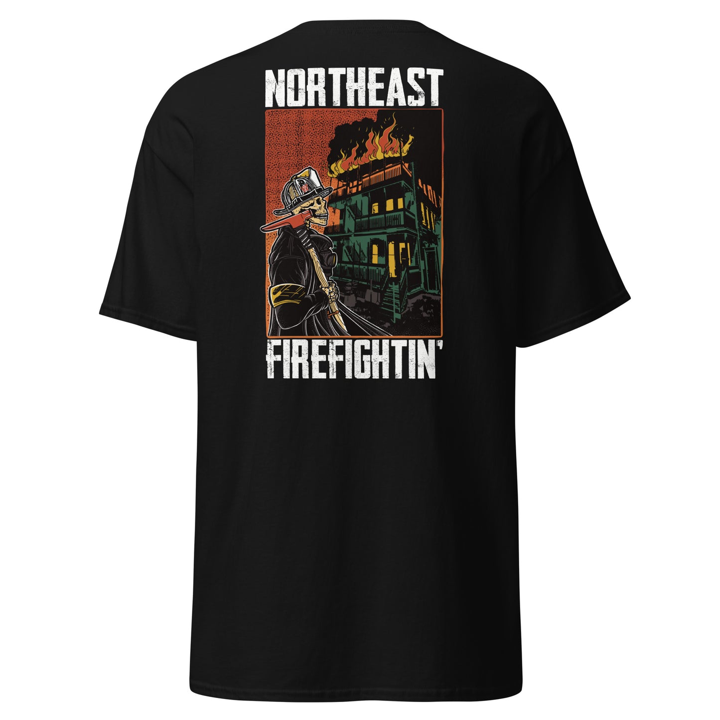 NORTHEAST FIREFIGHTIN White Text T-Shirt