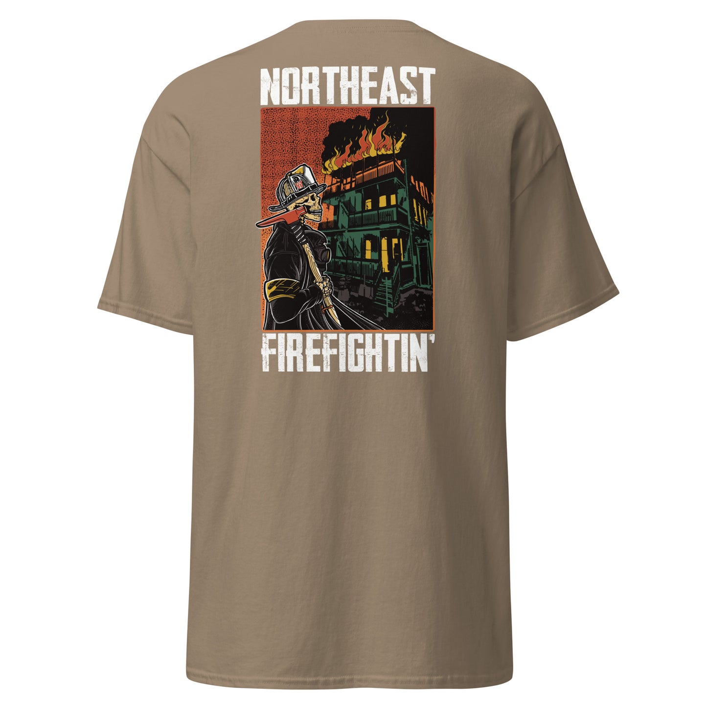 NORTHEAST FIREFIGHTIN White Text T-Shirt