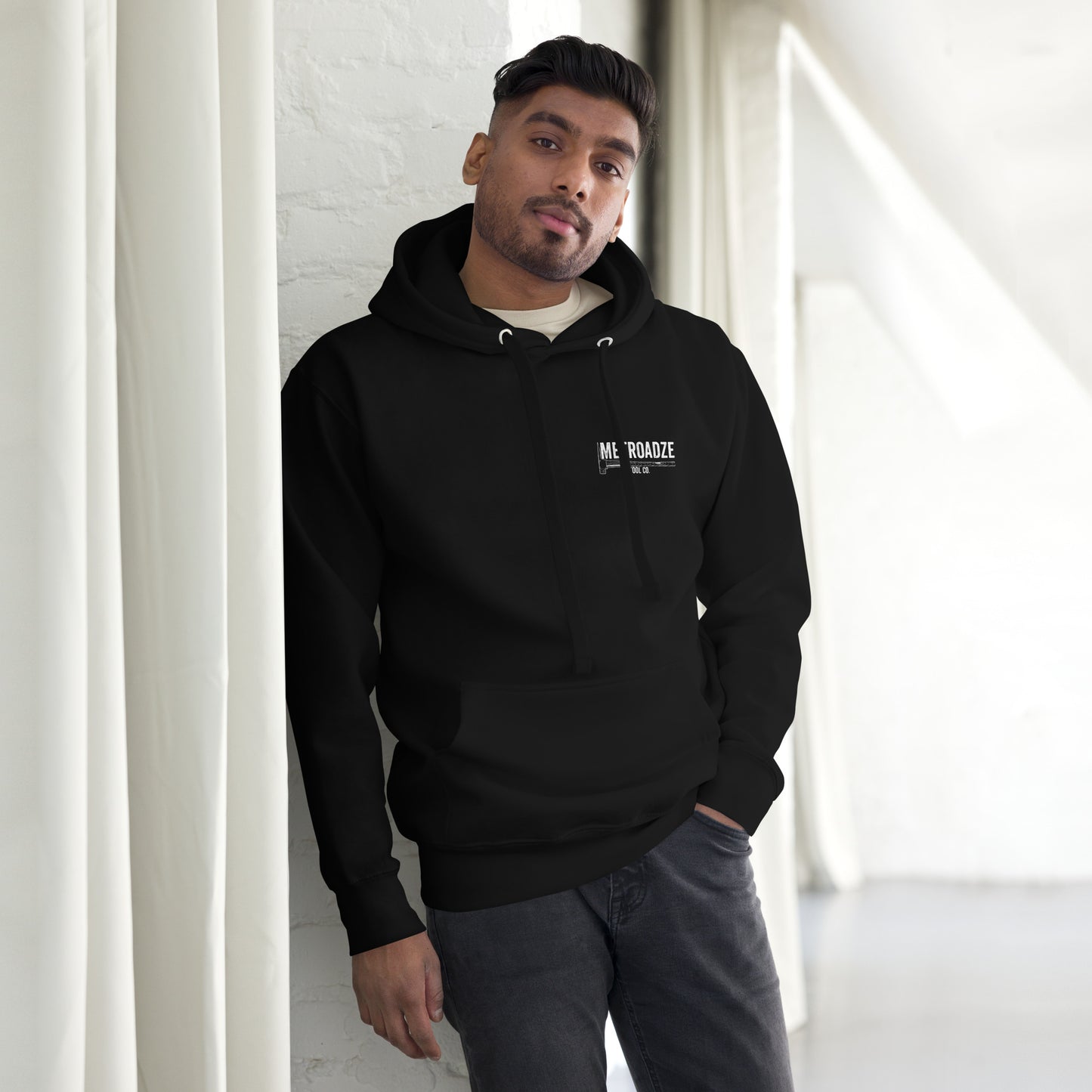 NORTHEAST FIREFIGHTIN White Text Hoodie