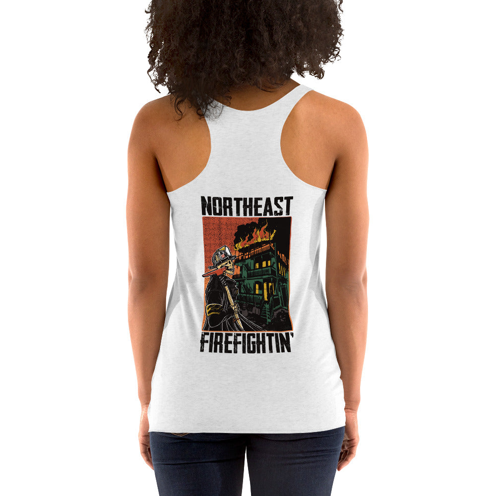 NORTHEAST FIREFIGHTIN' Women's Racerback Tank