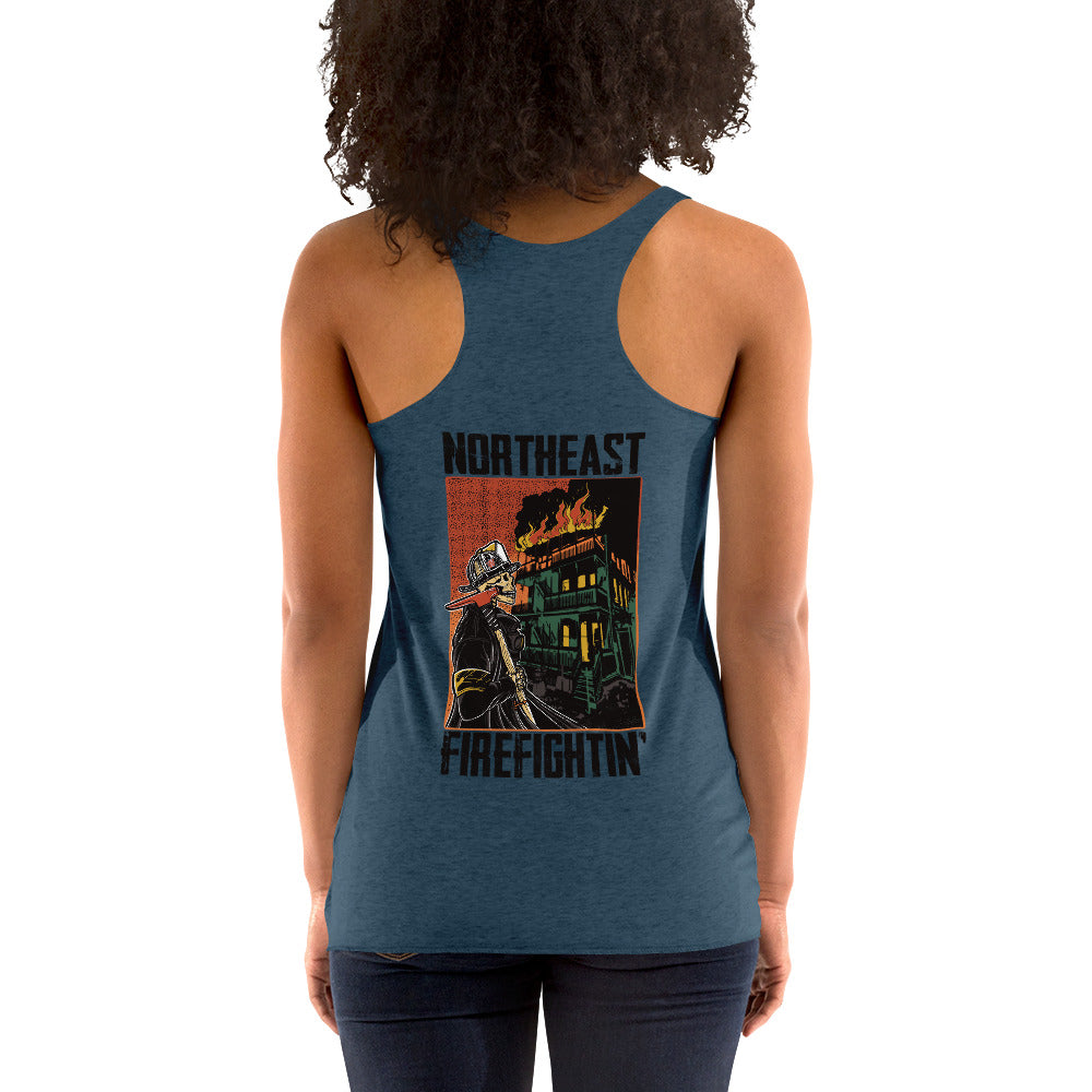 NORTHEAST FIREFIGHTIN' Women's Racerback Tank