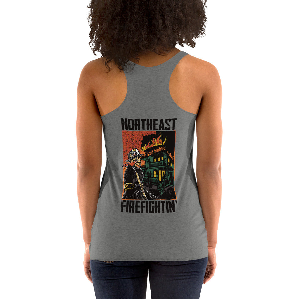 NORTHEAST FIREFIGHTIN' Women's Racerback Tank