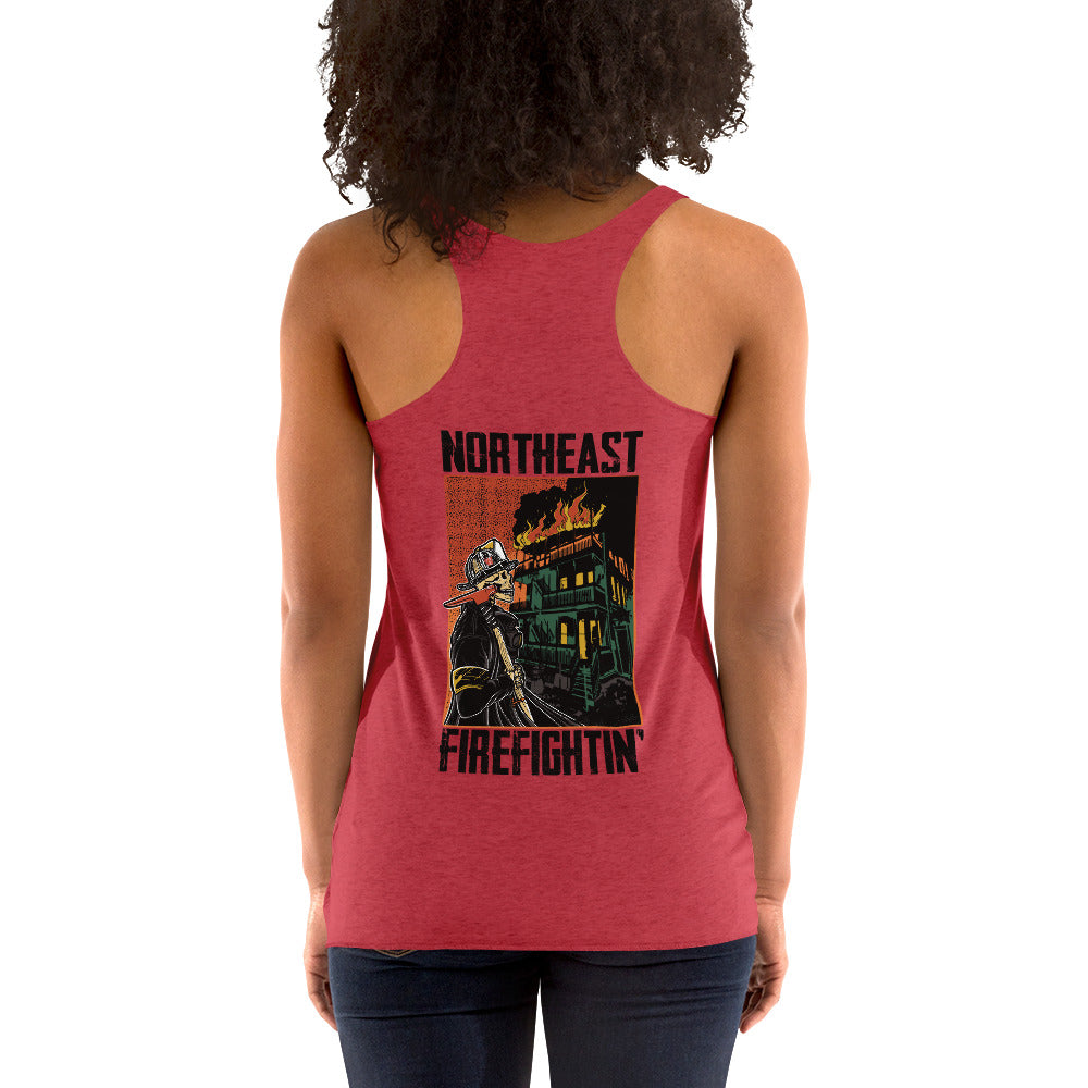 NORTHEAST FIREFIGHTIN' Women's Racerback Tank