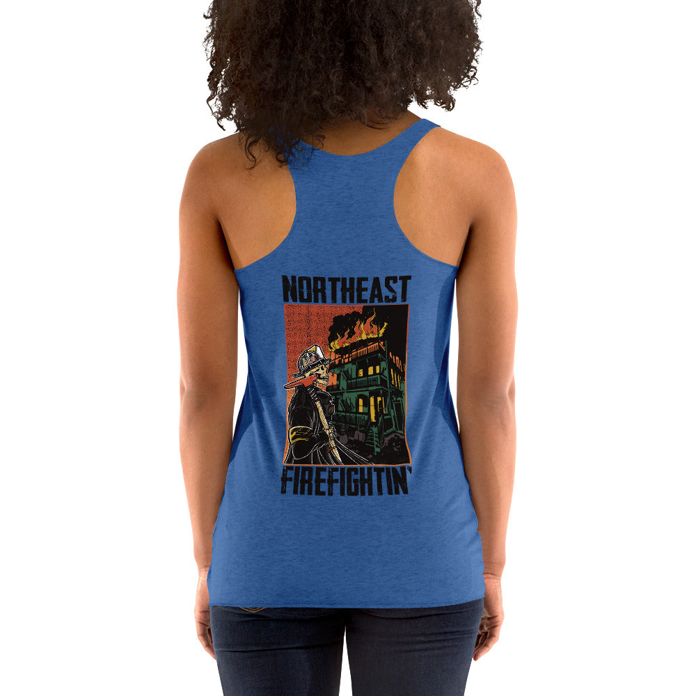 NORTHEAST FIREFIGHTIN' Women's Racerback Tank