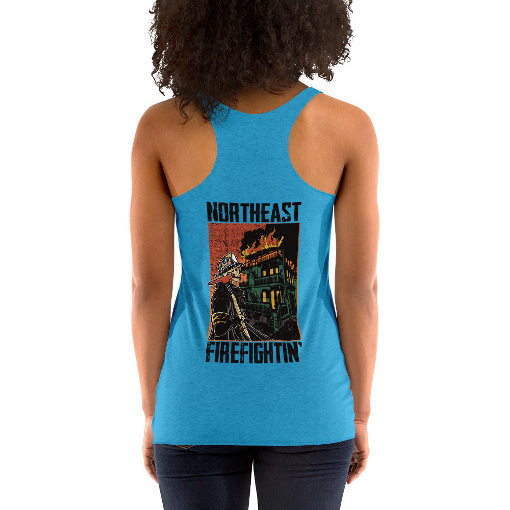 NORTHEAST FIREFIGHTIN' Women's Racerback Tank
