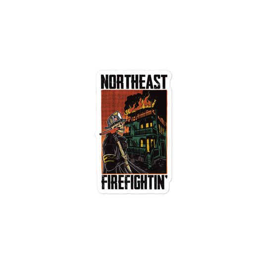 NORTHEAST FIREFIGHTIN STICKER Black Text