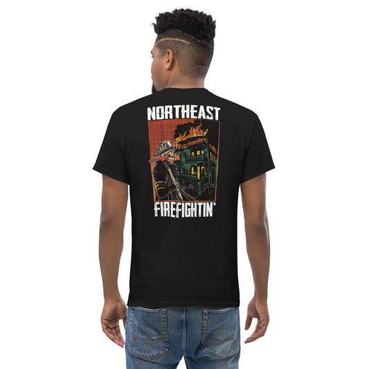 NORTHEAST FIREFIGHTIN White Text T-Shirt