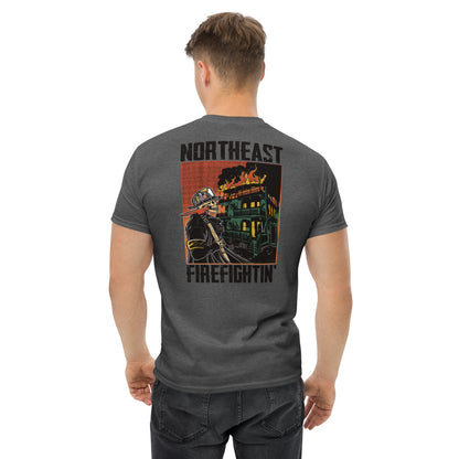 NORTHEAST FIREFIGHTIN Black Text T-Shirt