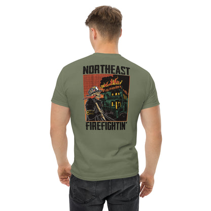 NORTHEAST FIREFIGHTIN Black Text T-Shirt